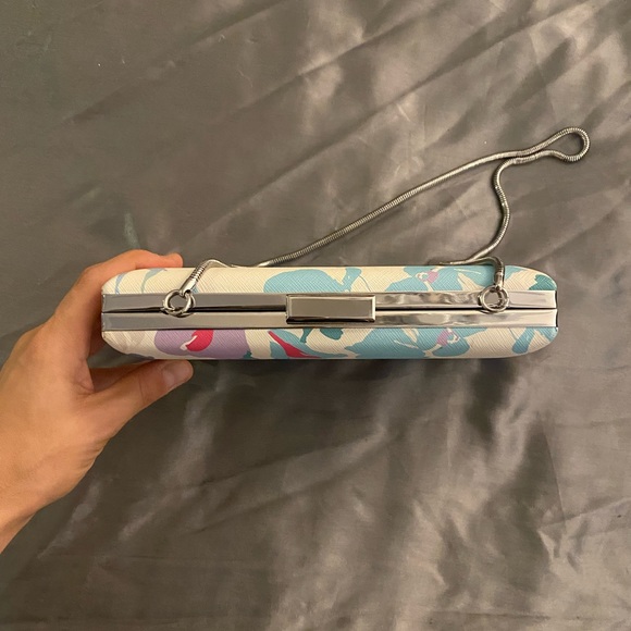 Calvin Klein Handbag - Abstract Floral Hardsided Metal Strap Bag 🌸 - Picture 15 of 15